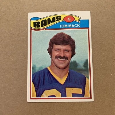 1977 Topps Tom Mack # 265 Los Angeles Rams Football Card NFL LA - Image 1 of 2