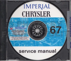 1967 Chrysler Negozio Manuale CD Nuovo Yorker 300 Imperial NEWPORT Lebaron, - Foto 1 di 1