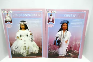 Crochet Patterns Indian Chief IV & Princess Ceremonial Wedding Outfits Lot of 2 - Picture 1 of 3