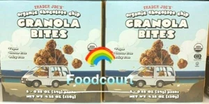 2 Packs Trader Joe's Organic Chocolate Chip Granola Bites 4.25 oz Each Pack - Picture 1 of 4