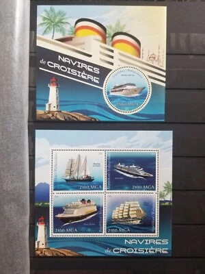 Sellos Madagascar 2014 Cruceros 2 Bloques MNH Foto 1 de 3
