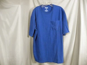 Duluth Trading Co. Shirt Adult Medium Blue Long Tail Tee 100% Cotton Pocket Men - Picture 1 of 5