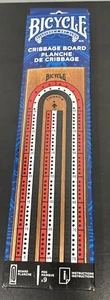 Bicycle 3 Track Wooden Cribbage Board with Pegs - Picture 1 of 1