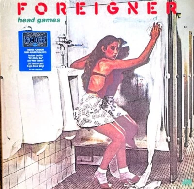 FOREIGNER - HEAD GAMES - BLUE VINYL LP " NEW, SEALED " - Image 1 of 2