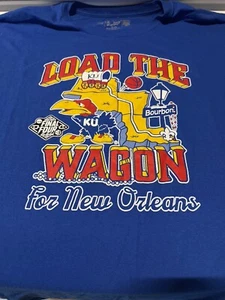 Kansas Jayhawks "Load the Wagon" Short Sleeve T-shirt - 3XL - New w/o Tags - Picture 1 of 2