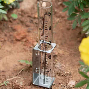 Outdoor Garden Rain Gauge Easy Readings Tube Shape Rain Gauge for Garden Farm - Picture 1 of 11