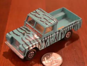 VINTAGE CORGI LAND ROVER 109" W.B. BLACK STRIPES 4" SAFARI TRUCK DAKTARI WAMERU - Picture 1 of 5