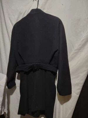 Women's, medium black wool . Mid thigh length coat {Excellent Condition} - Image 1 of 4