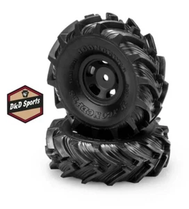 JConcepts 4059-32911 - Fling Kings 1.0" Mounted Tires (Glide 5 Wheel Green) (2) - Picture 1 of 1