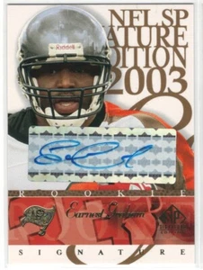 2003 NFL SP Signature Edition EARNEST GRAHAM Auto RC # EG - Picture 1 of 2