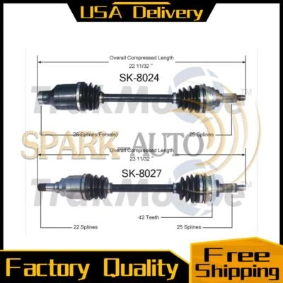 Juego de 2 ejes articulados delanteros TrakMotive CV para Suzuki Esteem 2002 2001 Foto 1 de 3