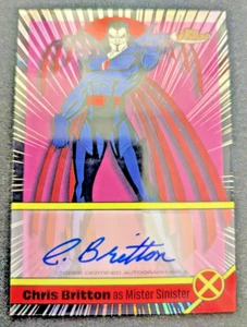 2025 Topps Finest X-Men ‘97 Chris Britton X-FRACTOR  Auto Mister Sinister - Picture 1 of 2
