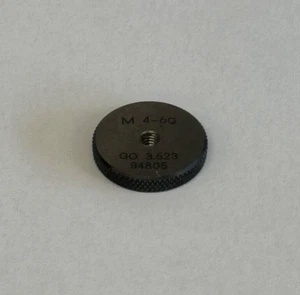 M4 6g Tolerance GO Screw Ring Gauge (M4-GO) - Picture 1 of 1