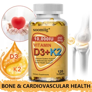 Vitamin K2 D3 Vitaminpräparat 10000IU, Immunität & Herzgesundheit stärken - Bild 1 von 13