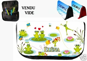 trousse ou pochette à rabat grenouille personnalisée prénom réf 30 - Foto 1 di 1