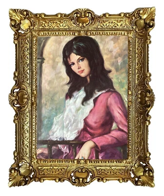 Beautiful Painting 56x46cm - ABSTRACT NUDE EROTIC SEXY Baroque Art Print Antique - Image 1 of 3