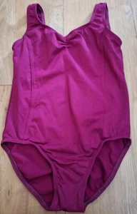 BALLET Dance LEOTARD Roch Valley RV Childrens Size 3a RAD Maroon - Picture 1 of 2