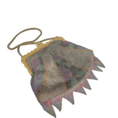 Cartera antigua de malla Art Deco Whiting and Davis malla de vestir Foto 1 de 4