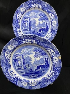 Copeland Spode 2 X Italian dinner plates (chipped) for display 10.5" A735 - Picture 1 of 12