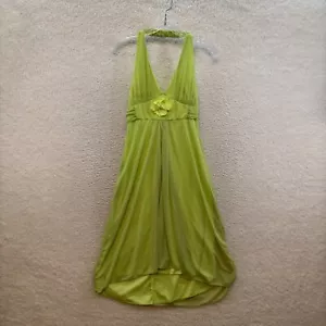Abito Y2K vintage in rete con supporto medio verde lime boho fata grunge capriccioso - Foto 1 di 9