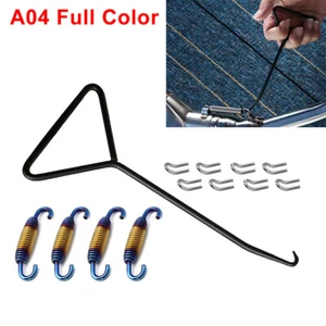 Exhaust Pipe Muffler Mounting Springs Hooks Set Link Universal Motorcycle Iron - Picture 1 of 5