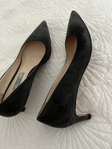 Prada shoes size 35 (European size) woman swede dark grey  - Picture 1 of 4