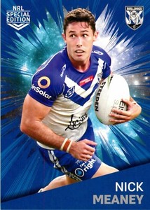 ✺New✺ 2021 CANTERBURY BULLDOGS NRL Card NICK MEANEY Rivalry Special Edition