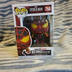 Funko Pop! Marvel: Spider-Man: Miles Morales - Miles Morales in S.T.R.I.K.E. Su… - Picture 1 of 6
