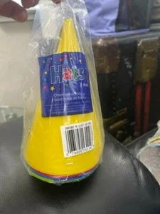 Creative Converting-Party Hats 8/Pkg for Party celebrations-Assorted Neon New!!! - Picture 1 of 2