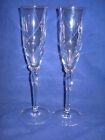 Lenox RHYTHM Millennium Platinum  Two Champagne Flutes  9 1/8"    Free Shipping