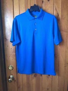 PGA Tour Herren Blau Polo Golf Airflux Kurzarm Shirt Größe M - Bild 1 von 5