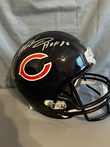 Full Size Bears Mike Singletary Signed Rep Helmet COA Beckett - Picture 1 of 5