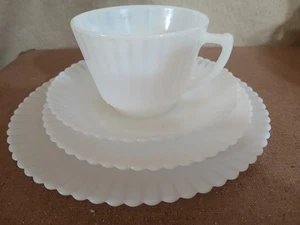 Macbeth Evans Petalware Cup Saucer Bread 4 Pc - Picture 1 of 6