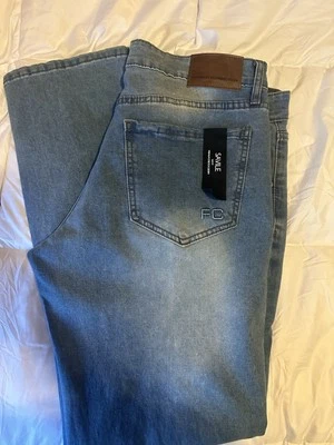 Pantalones de mezclilla para hombre French Connection ajustados Savile W34xL32 nuevos con etiquetas Foto 1 de 4