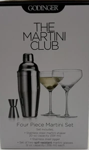 Godinger - The Martini Club, Four Piece Martini Set - Picture 1 of 2