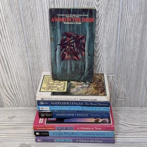 Madeline L’Engle Paperback Book Lot of 8, Wrinkle in Time Young Unicorns *READ - Imagen 1 de 9