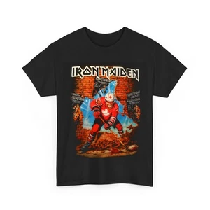 Camiseta Iron Maiden Hockey Canadá Somewhere Back in Time Tour 2008 Reedición 2022 - Imagen 1 de 4
