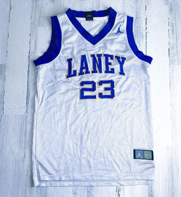Camiseta deportiva vintage Nike Michael Jordan Laney High School auténtica talla adulto L Foto 1 de 4