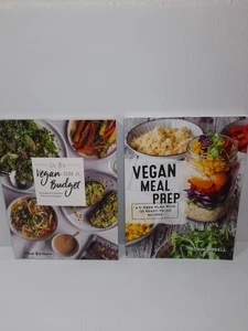 2 Vegan Cookbooks (Vegan On A Budget & Vegan Meal Prep) Teriffic FREE POST - Picture 1 of 24