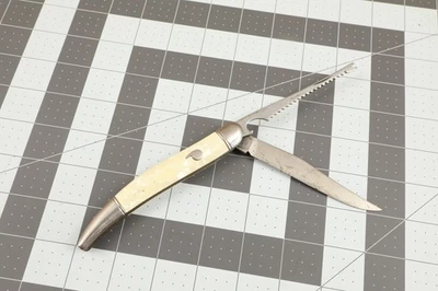 Navaja de Bolsillo Plegable Pesca Imperial De Colección, Grabado National Chemsearch Corp Foto 1 de 4