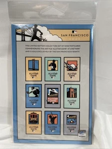 VINTAGE 2007 MLB All Star Game 4x6 POSTCARD Set of 9 SF themed. Sealed Brand New - Picture 1 of 7