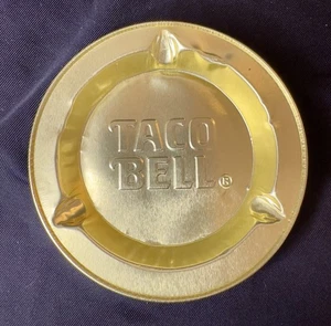 Posacenere vintage Taco Bell oro - latta - usa e getta - Foto 1 di 3
