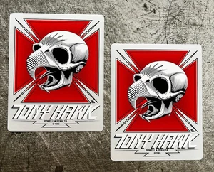 VINTAGE SKATEBOARDING STICKER 1980’s TONY HAWK GRAY Rockstar Energy Sims Vision - Picture 1 of 5