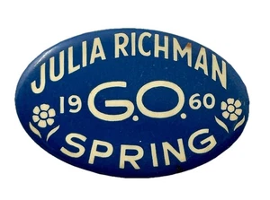 Julia Richman School Pinback Button New York City Vintage 1960 - Picture 1 of 5
