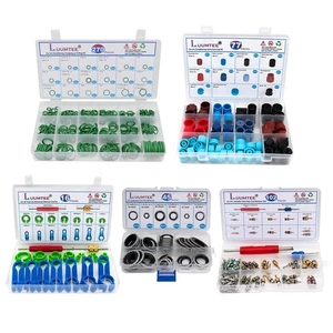 Luumtee 5 Set Car A/C Repair Kit,270pcs O-Ring Seals Kit+102PCS A/C Valve Cor... - Picture 1 of 7