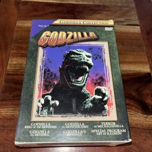 5 disc Godzilla DVD collection, in original box, Great Condition - Imagen 1 de 24