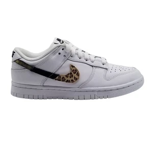 Nike Dunk Low SE Primal White Animal Print Womens Shoes Size 5 DD7099 100 - Picture 1 of 8