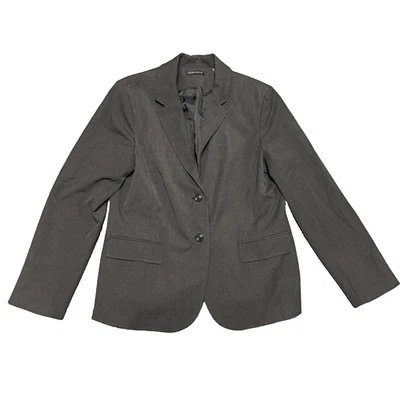 Женский блейзер Valerie Steven размер 16 темно-серый смесь полиэстера - Изображение 1 из 4