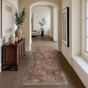 2x5 Runner Rug Machine Washable Boho Rug Runners for Hallway,Ultra-Thin Low P... - Picture 1 of 8