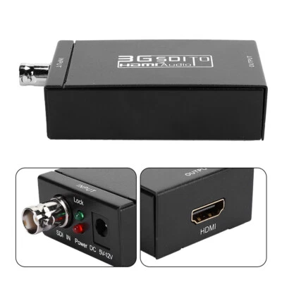 SDI To Converter Camera To TV HD Switch Box Black 3G SDI Interface Supp GF0 - Image 1 of 4